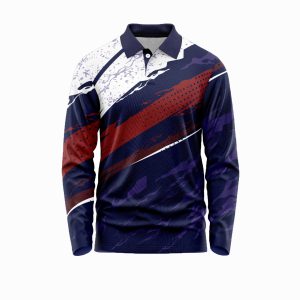 Premium Navy Bule With Bold Whirt Crewneck Sweatshirt